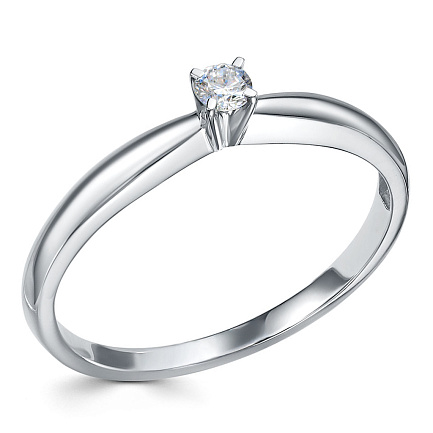 Кольцо из платины с бриллиантом