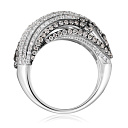 Кольцо из белого золота с бриллиантами