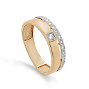 Кольцо из красного золота с бриллиантами