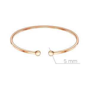 Браслет декоративный из красного золота