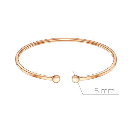 Браслет декоративный из красного золота