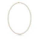 Бусы из красного золота с жемчугом