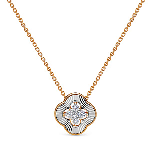 Колье из красного золота с бриллиантом