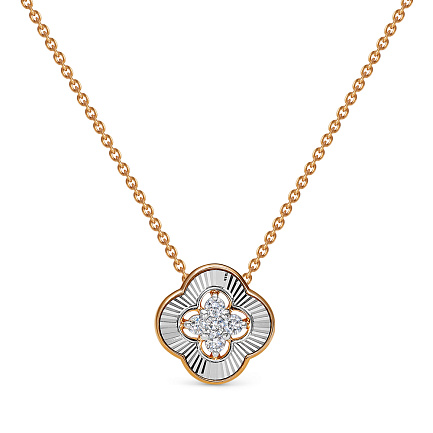 Колье из красного золота с бриллиантами