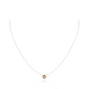 Колье из красного золота с фианитом