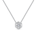 Колье из белого золота с бриллиантом