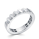 Кольцо из белого золота с бриллиантами