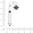 Кольцо из серебра с жемчугом, фианитом