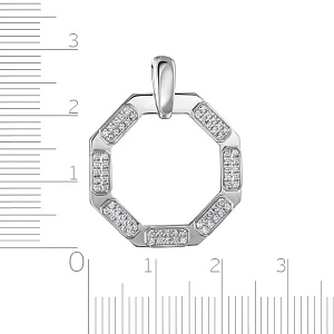 Подвеска из белого золота с бриллиантами