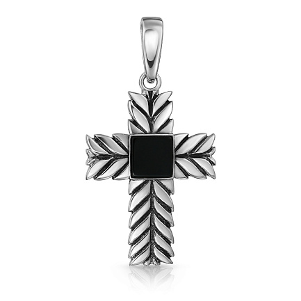 Подвеска из серебра с агатом