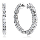 Серьги из белого золота с бриллиантами