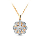 Колье из красного золота с бриллиантами