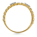 Кольцо из желтого золота с фианитом