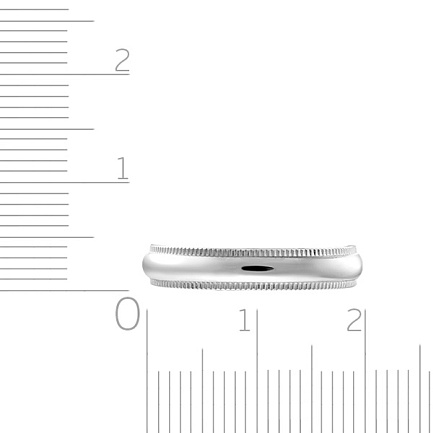 Кольцо обручальное из белого золота