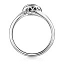 Кольцо из белого золота с бриллиантами