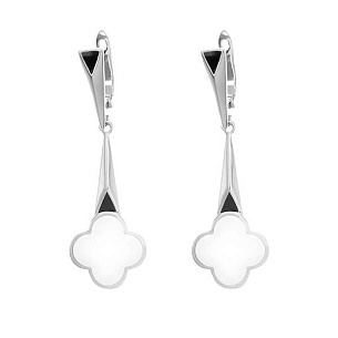 Серьги из серебра с эмалью