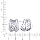 Серьги из серебра с кианитом