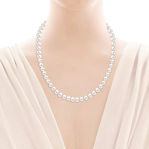 Бусы из жемчуга с красным золотом