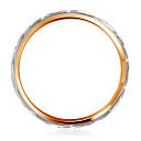 Кольцо обручальное из комбинированного золота