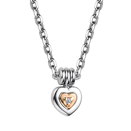 Колье из серебра с бриллиантом