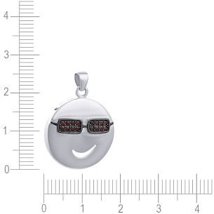 Подвеска из серебра с фианитом