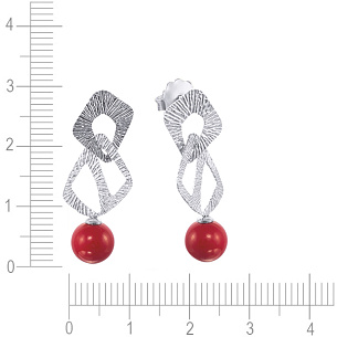 Пусеты из серебра с 