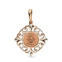 Подвеска из красного золота с бриллиантом