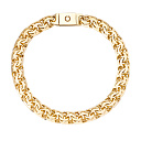 Цепь ручной работы из желтого золота, плетение бисмарк