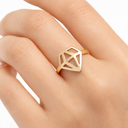 Кольцо из желтого золота