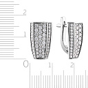 Серьги из белого золота с бриллиантами