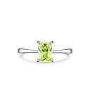 Кольцо из серебра с фианитом