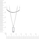 Колье из серебра с фианитом