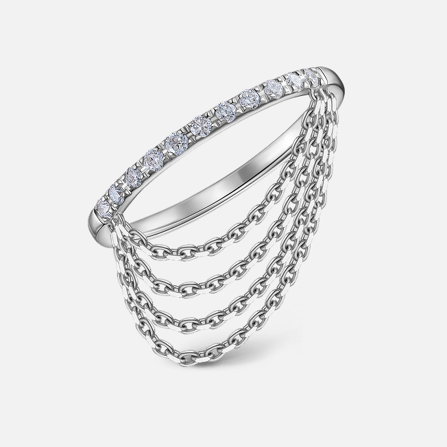 Кольцо из белого золота с бриллиантами 65819532165